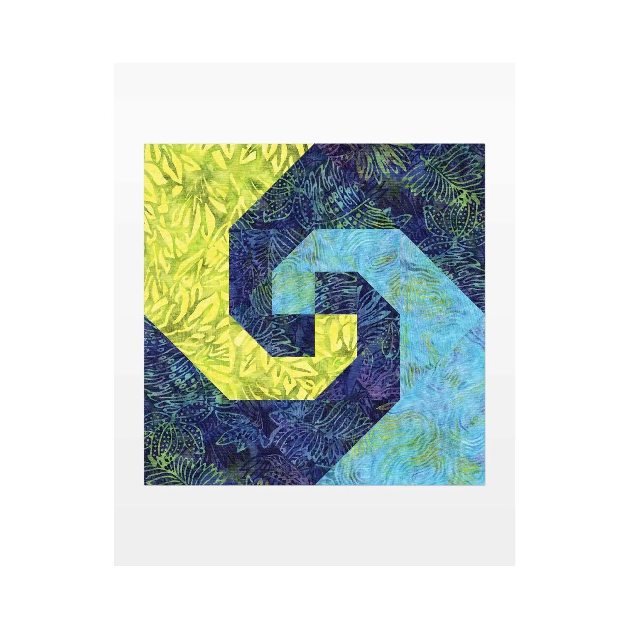 AccuQuilt GO! Snail’s Trail 8" Quilt Block Die for Fabric Cutting & Quilting